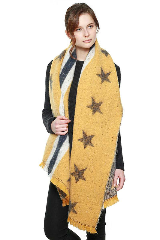 Dragonfly Lane Boutique Stars & Stripe Oversized Scarf