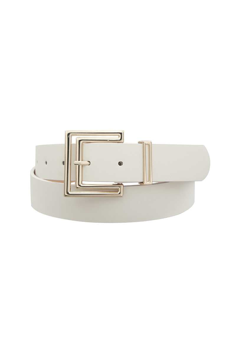 Dragonfly Lane Boutique Outline Cutout Square Buckle Belt