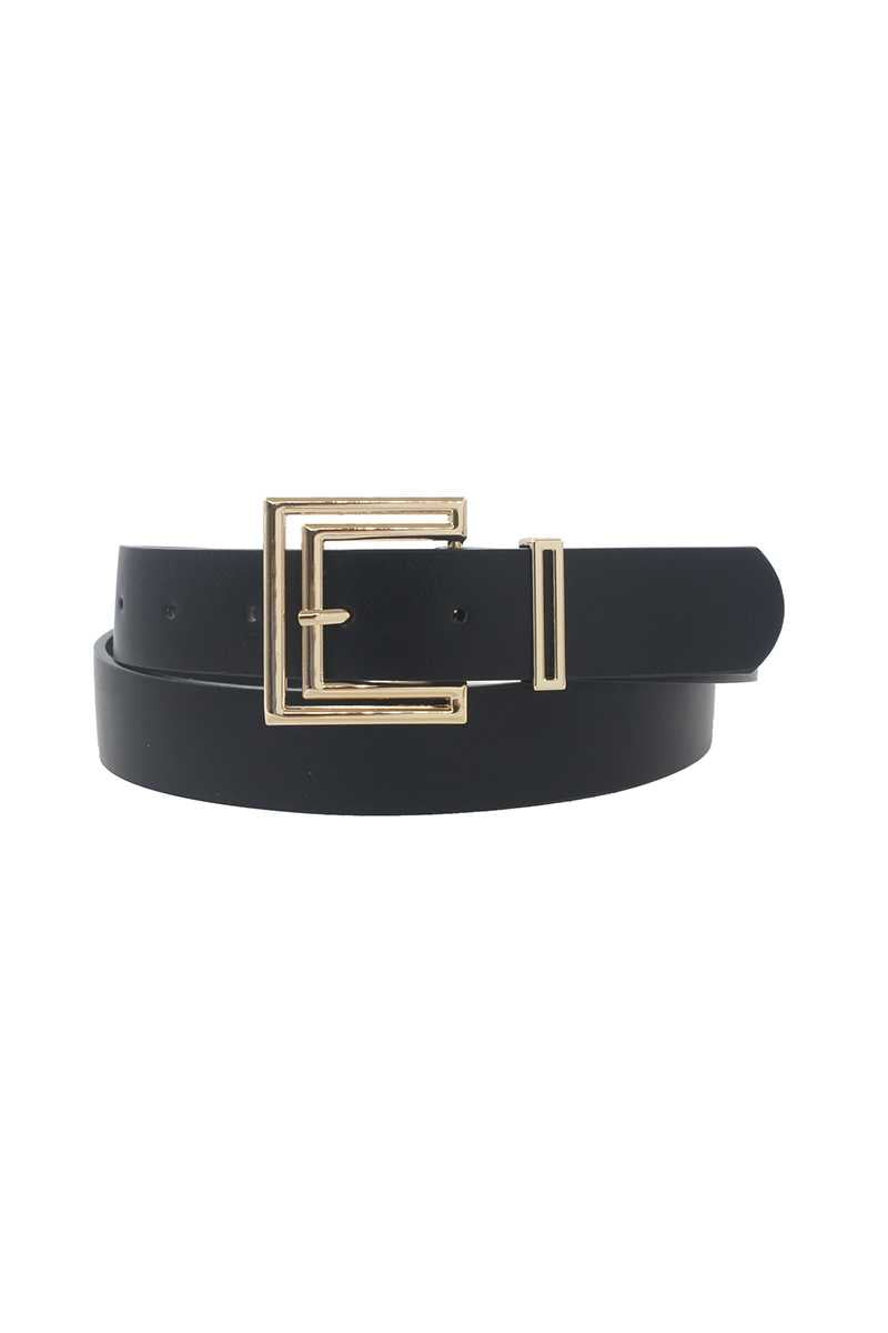 Dragonfly Lane Boutique Outline Cutout Square Buckle Belt