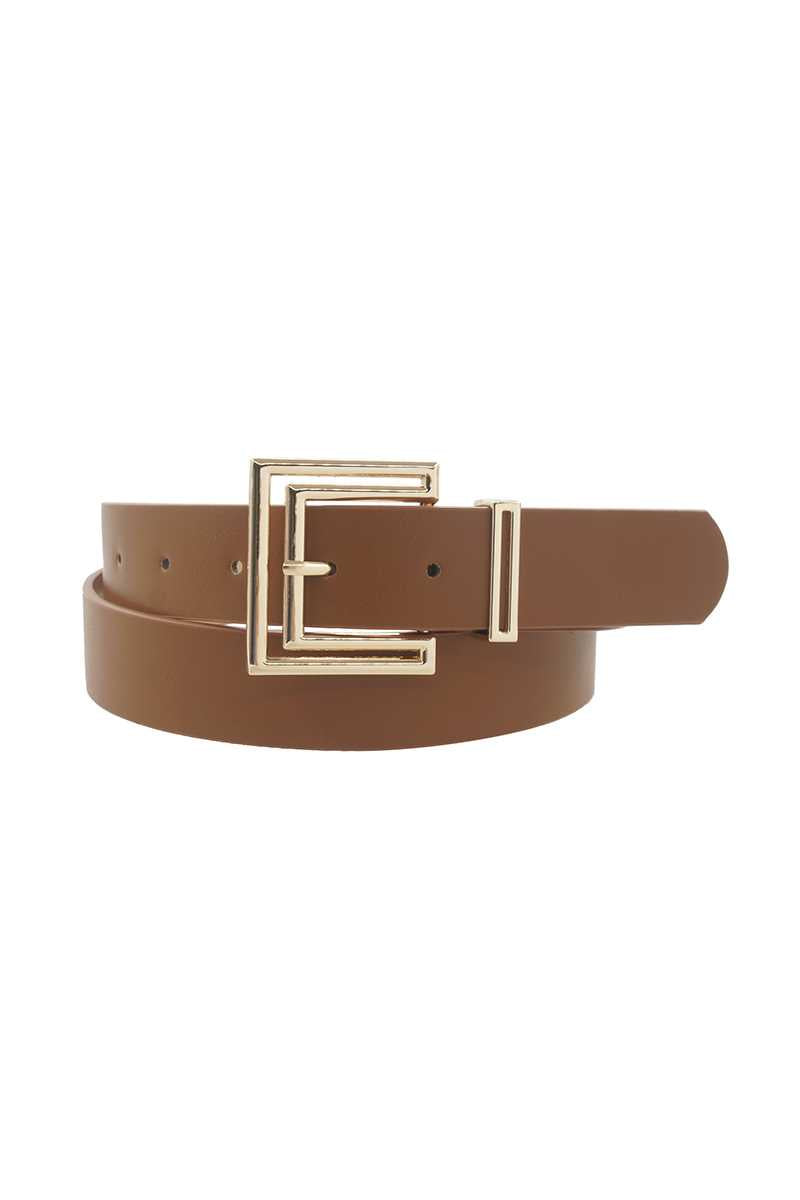 Dragonfly Lane Boutique Outline Cutout Square Buckle Belt