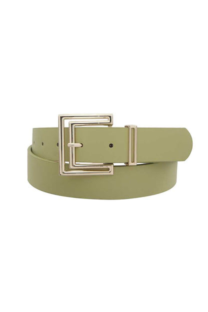 Dragonfly Lane Boutique Outline Cutout Square Buckle Belt