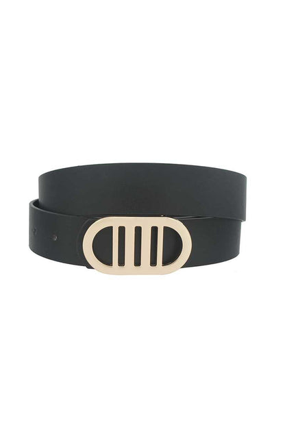 Dragonfly Lane Boutique Modern Gridded Oval Standard Belt