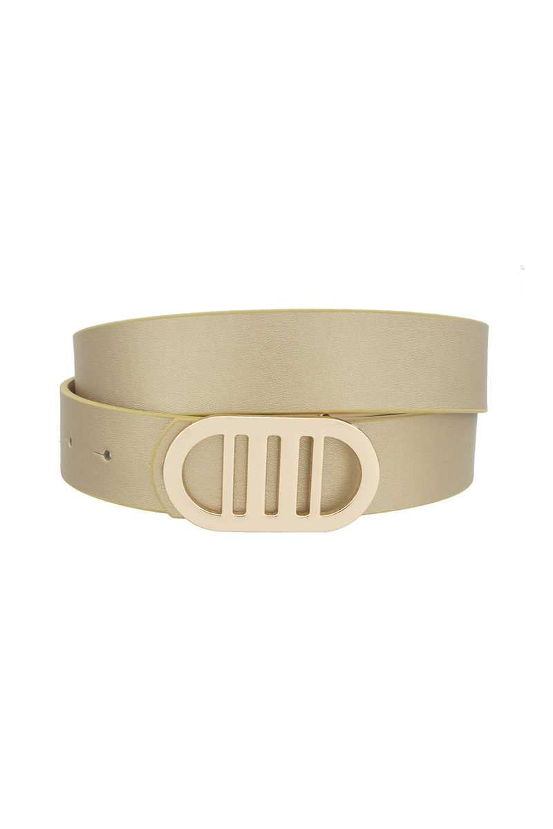 Dragonfly Lane Boutique Modern Gridded Oval Standard Belt