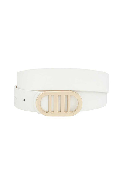 Dragonfly Lane Boutique Modern Gridded Oval Standard Belt