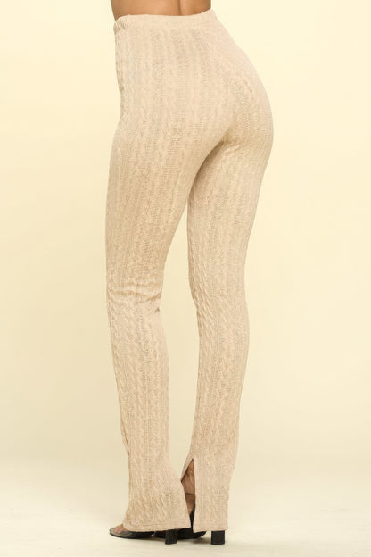 Knit High Rise Leggings