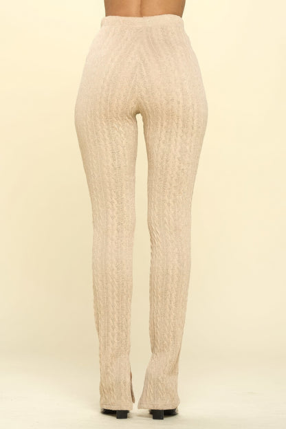 Knit High Rise Leggings