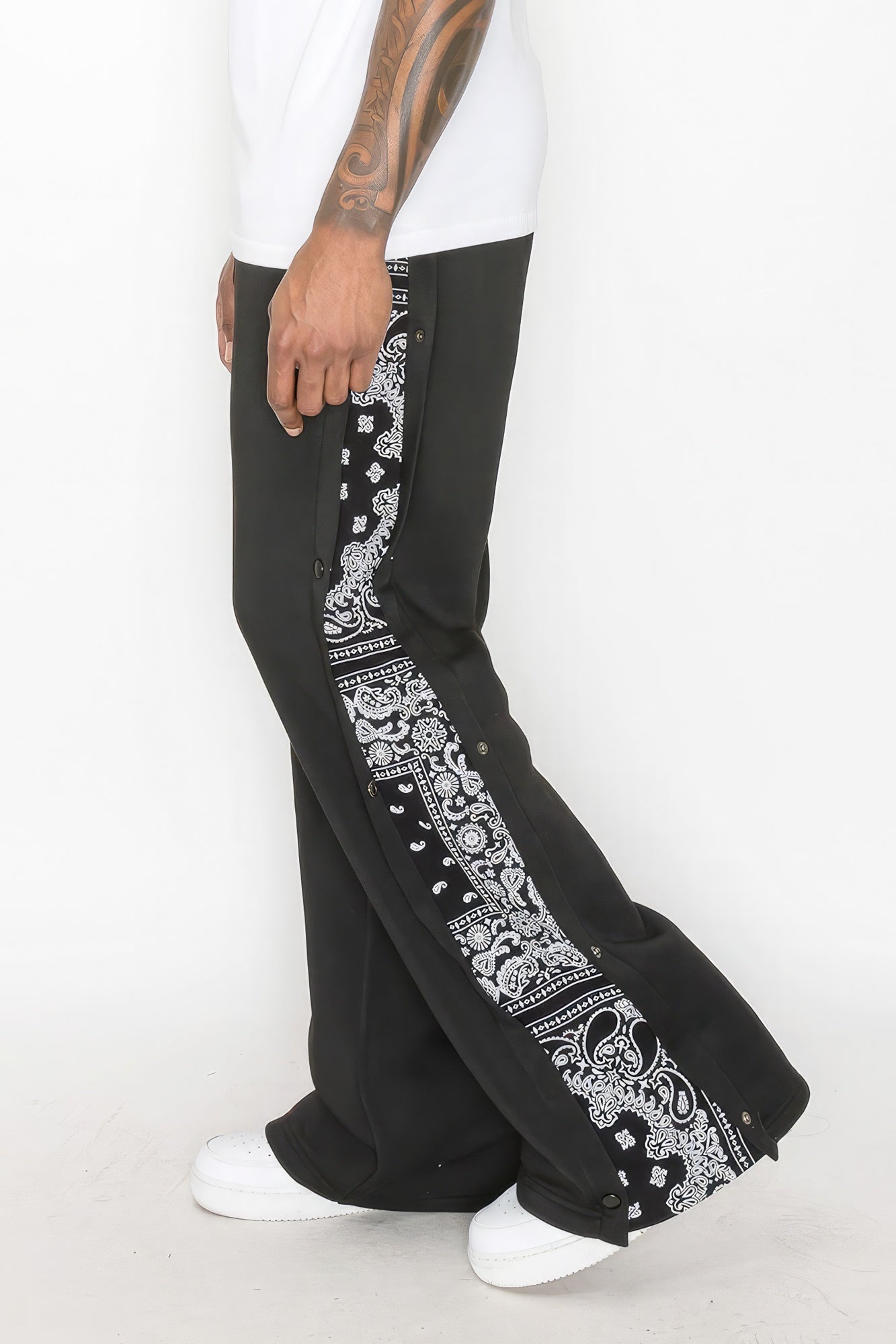 Dragonfly Lane Boutique Flared Bandana Fleece Pants