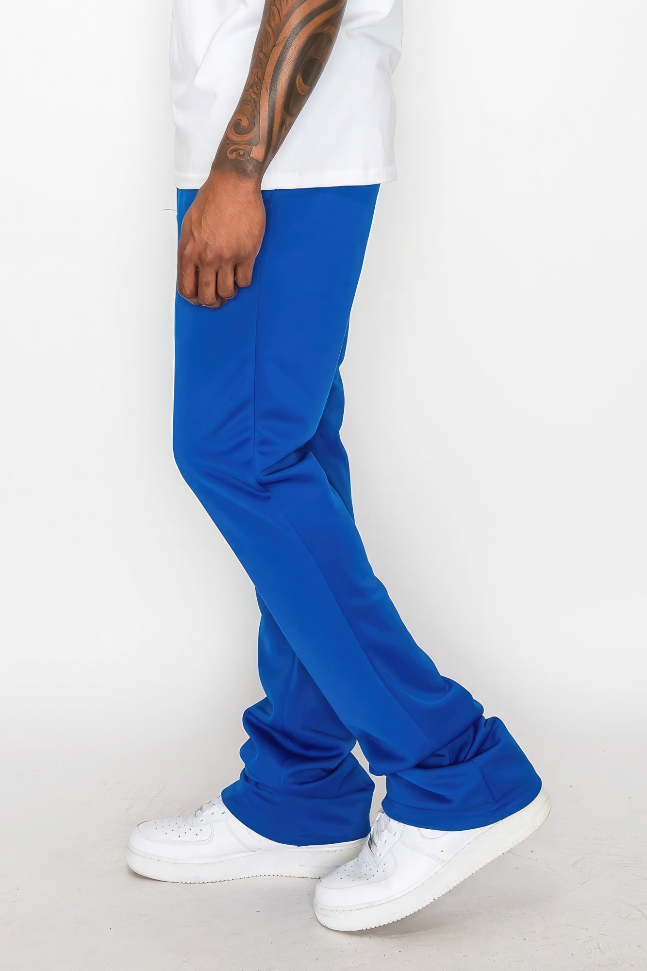 Dragonfly Lane Boutique Solid Flare Stacked Track Pants