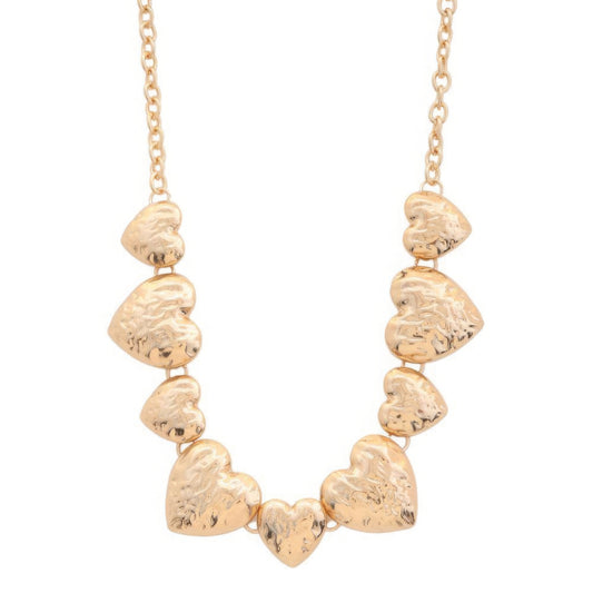 Metal Chain Heart Necklace, stunning piece