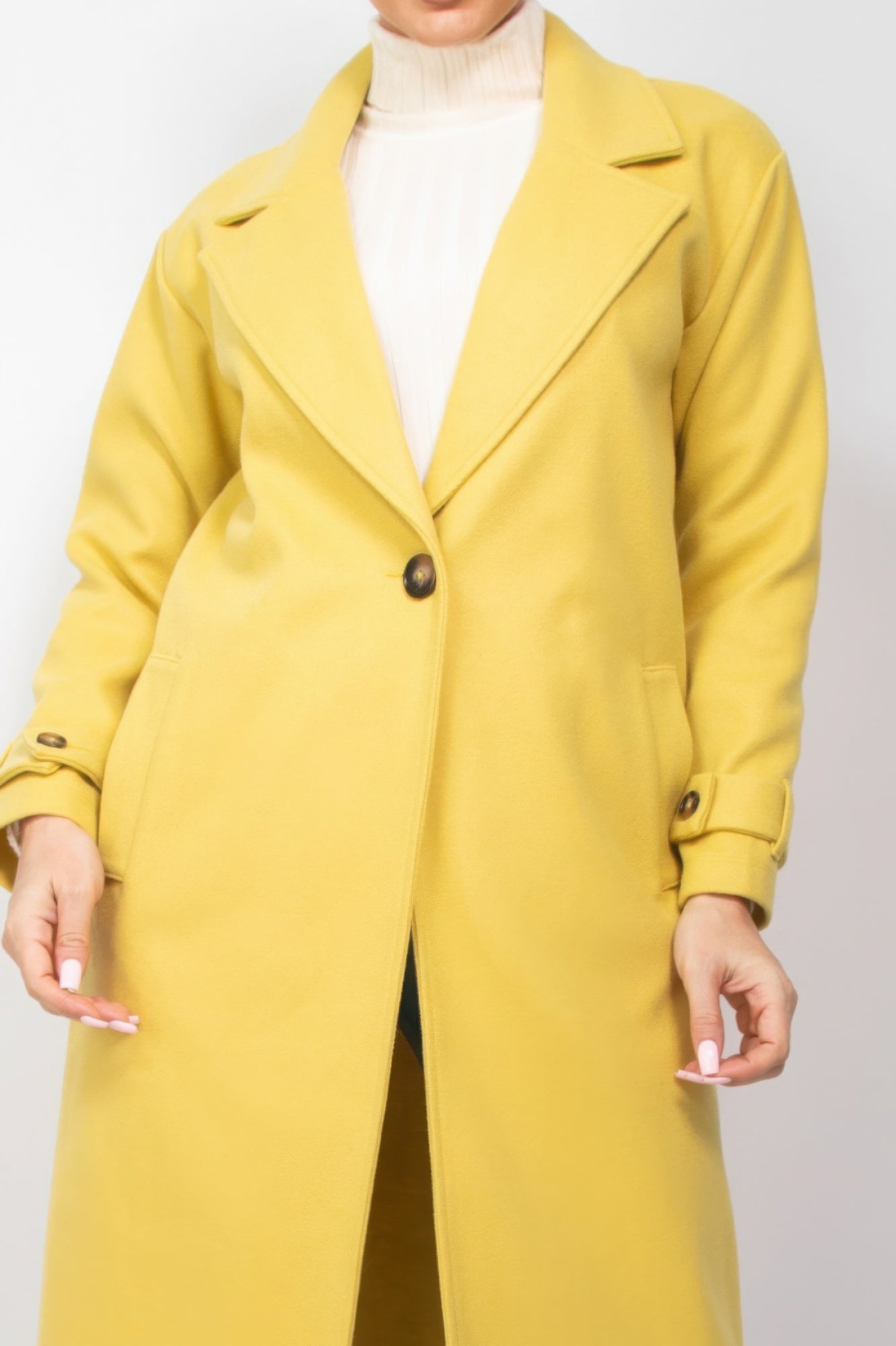 Dragonfly Lane Boutique Collar pocketed coat APPAREL