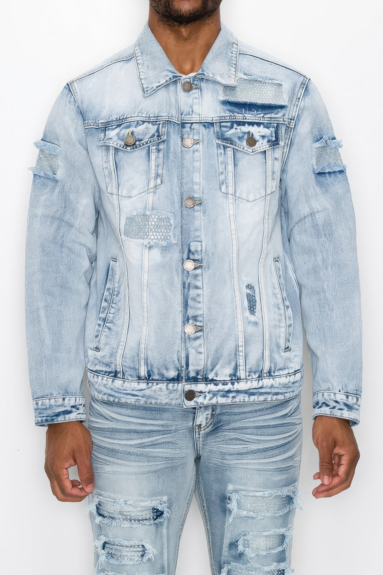 Dragonfly Lane Boutique Diamond Denim Jacket