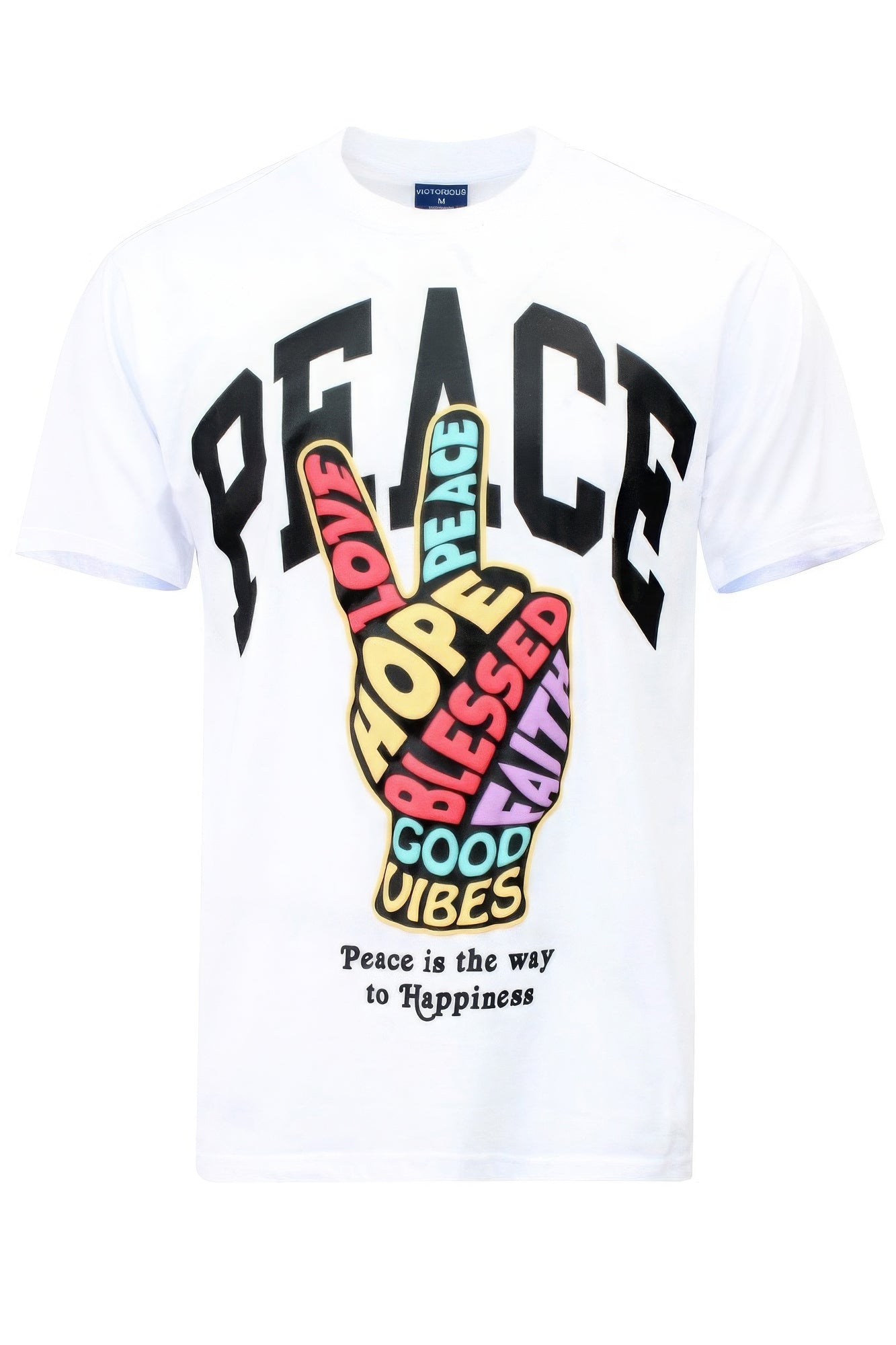 Dragonfly Lane Boutique Peace Hand Sign T-shirts MENS