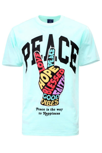 Dragonfly Lane Boutique Peace Hand Sign T-shirts MENS