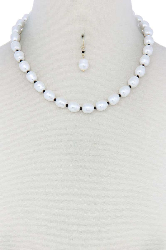 Dragonfly Lane Boutique Pearl Bead Necklace SALE