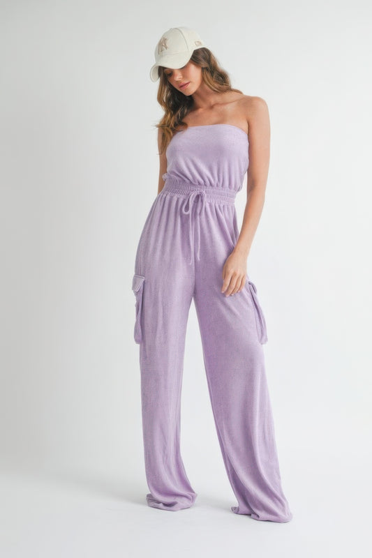 Dragonfly Lane Boutique Tube Top Jumpsuit Romper APPAREL