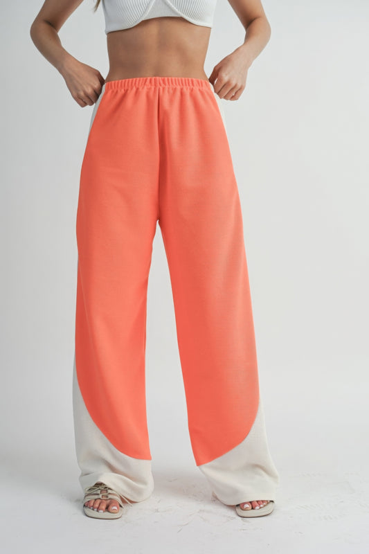 Dragonfly Lane Boutique Two Toned Wide Leg Pants APPAREL